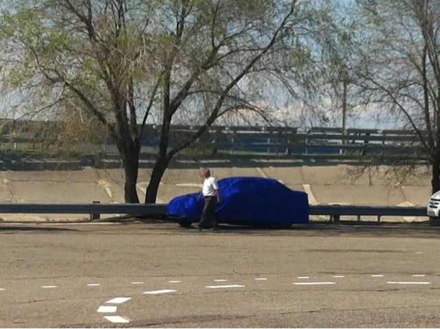 На всякий случай в сторонке стояла запасная Lada Granta