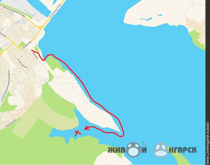 Схема проезда к трассе: