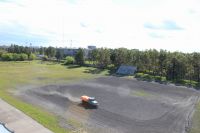 "Туберкулезное" поле для занятий футболом.