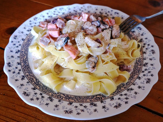 макароны штоли с калбасой))))))