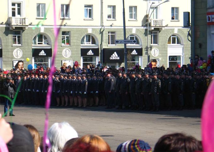  построение на площади