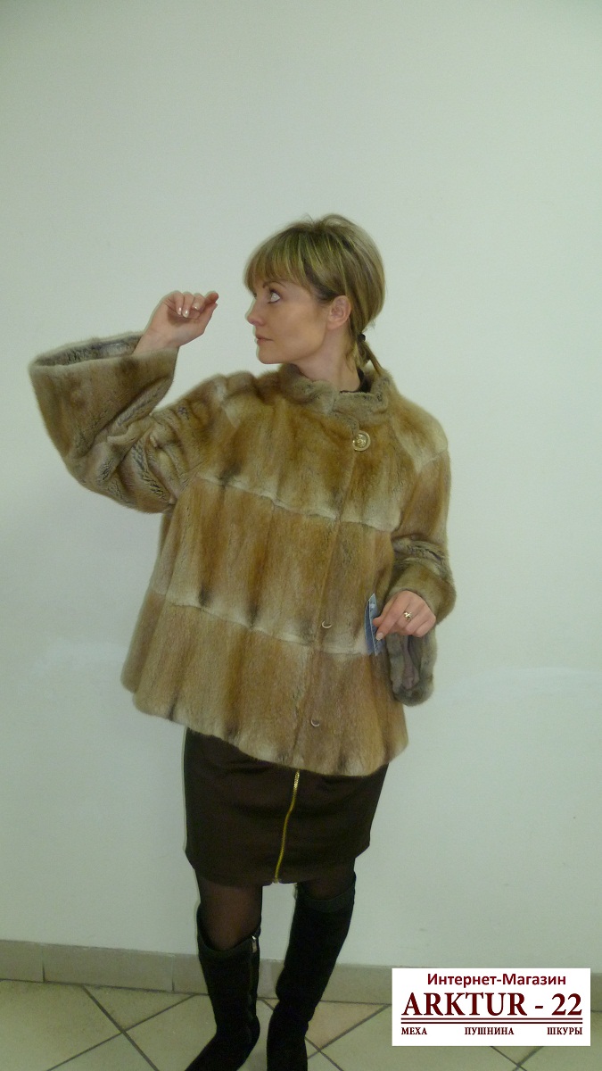 Палантин "Вдохновение" из ондатры