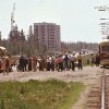 Ангарск 1980 год. Ленинградский проспект, остановка 11 микрорайон.