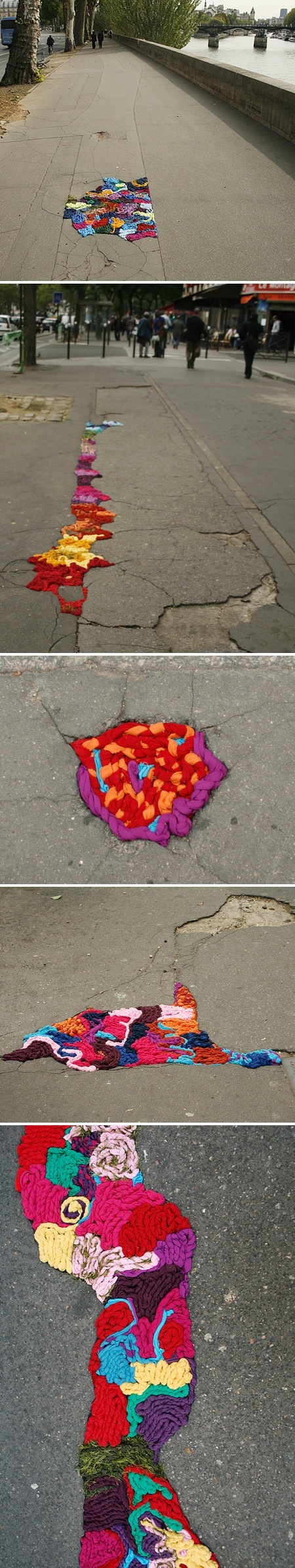 Креативный способ борьбы с ямами на дорогах