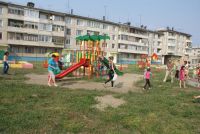 Новая детская площадка в 6 микрорайоне Новая детская площадка в 6 микрорайоне
