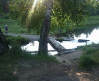 Мосток через Еловку в акурат у насосной