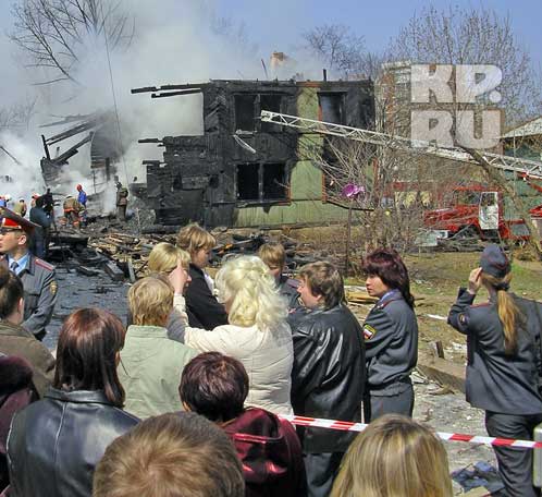 Взрыв дома на Алмазной улице в Иркутске